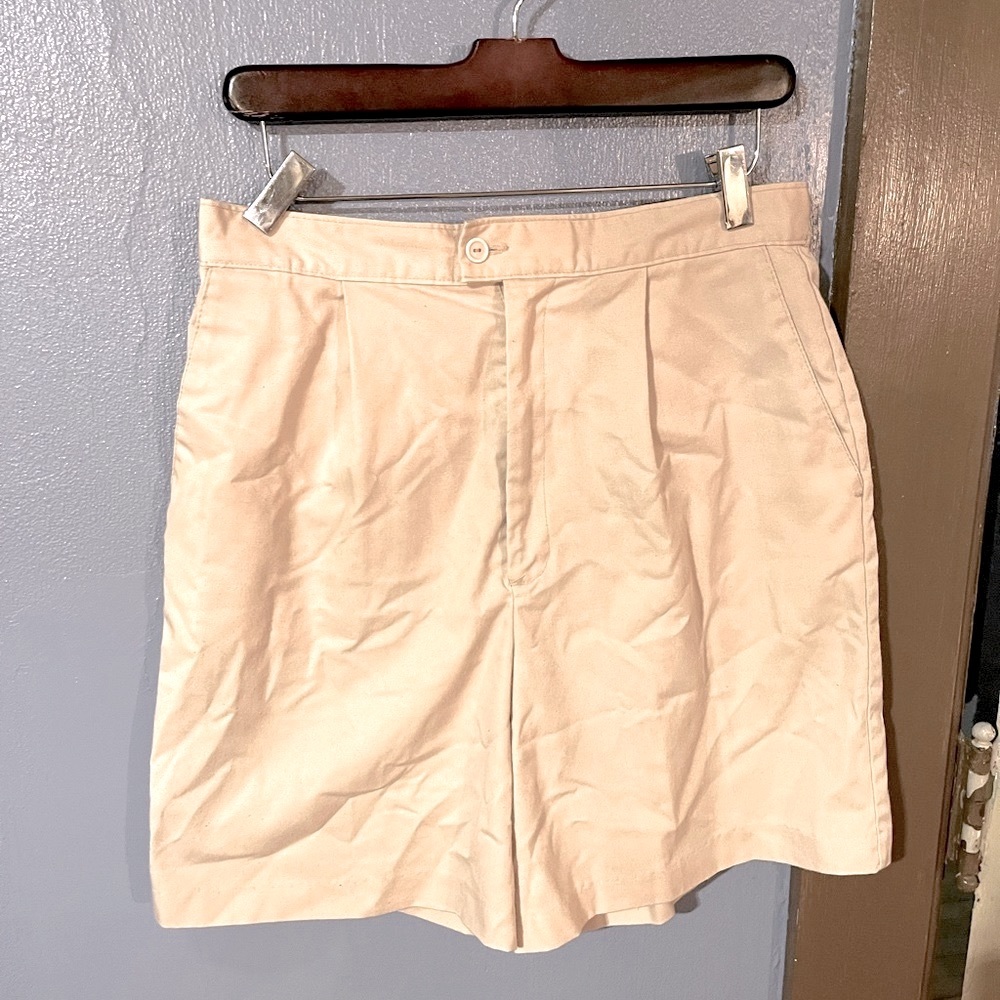 Vintage Garan High Waisted Wide Leg Pleated Shorts